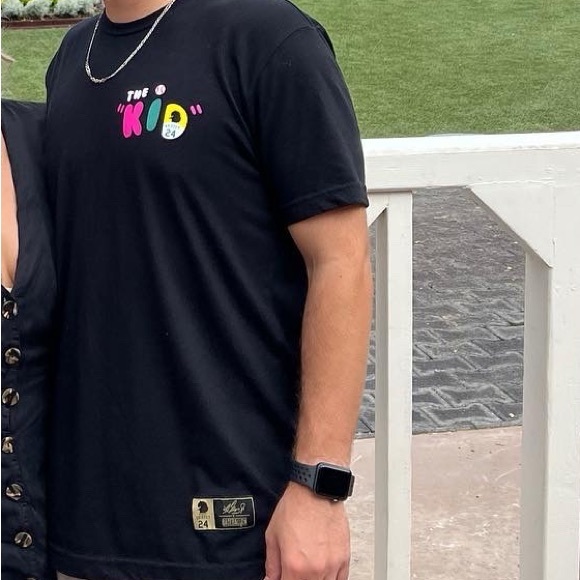 Men's Black Graphic Tee with Colorful Design - Picture 1 of 4